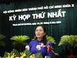 Bà Nguyễn Thị Lệ, Chủ tịch HĐND TP.HCM khóa X, nhiệm kỳ 2021 - 2026.