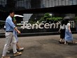 Bên ngoài trụ sở của Tập đoàn công nghệ Tencent ở thành phố Thâm Quyến, Trung Quốc. Ảnh: AFP