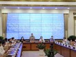 Chủ tịch nước Nguyễn Xuân Phúc cùng Đoàn đại biểu Quốc hội TP.HCM làm việc với HĐND, UBND TP.HCM vào chiều 12/10. (Ảnh: TTBC)