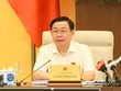 Chủ tịch Quốc hội Vương Đình Huệ phát biểu tại phiện họp.