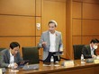 Đại biểu Phan Đức Hiếu, Ủy viên Thường trực Ủy ban Kinh tế của Quốc hội thảo luận về Kế hoạch Cơ cấu lại nền kinh tế giai đoạn 2021 - 2025. Ảnh: Duy Linh