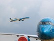 Việc mở lại các đường bay quốc tế sẽ thúc đẩy quá trình phục hồi kinh tế và gỡ khó cho các hãng hàng không. (Ảnh: Giang Huy).