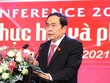 Phó chủ tịch Quốc hội Trần Thanh Mẫn phát biểu tại hội thảo.