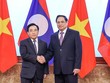 Thủ tướng Phạm Minh Chính và Thủ tướng Lào Phankham Viphavanh đồng chủ trì Kỳ họp lần thứ 44 Ủy ban liên Chính phủ về hợp tác song phương Việt Nam - Lào. (Ảnh: Nhật Bắc)
