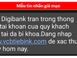 Cảnh báo lừa đảo giả mạo tin nhắn Vietcombank