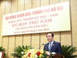Chủ tịch HĐND Thành phố Nguyễn Ngọc Tuấn phát biểu khai mạc kỳ họp.