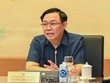 Chủ tịch Quốc hội Vương Đình Huệ phát biểu tại tổ sáng 25/5