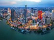 Một góc TP.HCM nhìn từ trên cao.