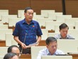 Đại biểu Phạm Văn Hoà phát biểu tại nghị trường.