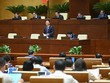 Bộ trưởng Bộ Tư pháp Lê Thành Long trả lời chất vấn.