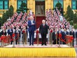 Lễ đón chính thức Tổng thống Hoa Kỳ Joe Biden được tổ chức trọng thể tại Phủ Chủ tịch theo nghi thức cao nhất dành cho nguyên thủ quốc gia. Tổng Bí thư Nguyễn Phú Trọng chủ trì Lễ đón. (Ảnh: VGP)