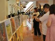 Không gian trưng bày các tác phẩm tham dự Cuộc thi.