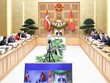 Thủ tướng Chính phủ Phạm Minh Chính hội đàm trực tuyến với Thủ tướng Đan Mạch Mette Frederiksen tối 1/11 (Ảnh: Nhật Bắc)