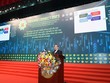 Chủ tịch UBND TP. Cần Thơ Trần Việt Trường phát biểu tại Diễn đàn Mekong Connect 2023 diễn ra tại TP.HCM
