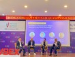Các diễn giả chia sẻ tại hội thảo khoa học quốc tế “Vietnam Business Exchange”.