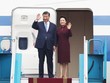 Tổng Bí thư, Chủ tịch nước Trung Quốc Tập Cận Bình và Phu nhân, Giáo sư Bành Lệ Viên, đến Sân bay Nội Bài trưa 12/12 (Ảnh: TTXVN)