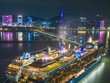 Cặp tàu khách quốc tế cùng cập Cảng tàu khách quốc tế Hạ Long trong tháng 12 năm 2023