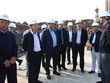 Lãnh đạo EVN, EVNNPT nghe báo cáo tiến độ thi công vị trí 45 (thuộc địa bàn huyện Nghĩa Hưng, tỉnh Nam Định)