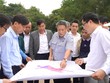 Phó chủ tịch Thường trực UBND tỉnh Quảng Trị Hà Sỹ Đồng đi kiểm tra tiến độ dự án đầu tư xây dựng và kinh doanh kết cấu hạ tầng Khu công nghiệp Tây Bắc Hồ Xá