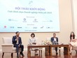 Các diễn giả chia sẻ thông tin tại hội thảo Khởi động Cuộc bình chọn Doanh nghiệp niêm yết 2024 