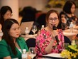 Bà Tô Thị Tường Lan, Phó tổng thư ký Hiệp hội Vasep phát biểu tại Hội thảo Khơi thông nguồn vốn ra thị trường chiều ngày 5/4