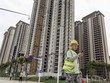 Khu phức hợp nhà ở được xây dựng bởi tập đoàn bất động sản Evergrande ở Thành phố Vũ Hán, tỉnh Hồ Bắc, Trung Quốc. Ảnh: AFP