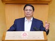 Thủ tướng Phạm Minh Chính chủ trì phiên họp Chính phủ thường kỳ tháng 4/2024. (Ảnh: VGP)