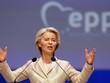Chủ tịch Ủy ban châu Âu (EC) Ursula von der Leyen phát biểu tại Bucharest, Romania ngày 7/3/2024. Ảnh: THX/TTXVN