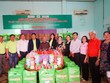 Ngân hàng thực phẩm Bình Phước ra mắt sáng ngày 26/8. Ảnh: Gia Hân