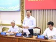 Chủ tịch UBND TP.HCM đề nghị Trưởng bốn Ban quản lý dự án kiểm điểm thật kỹ từng dự án, cập nhật kế hoạch và giữ cam kết giải ngân từng tháng. Ảnh: TTBC.