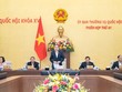Chủ tịch Quốc hội Trần Thanh Mẫn phát biểu khai mạc phiên họp.