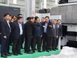 Thủ tướng Phạm Minh Chính thăm các nhà máy sản xuất của Công ty cổ phần Tập đoàn Trường Hải (THACO) tại Quảng Nam. Ảnh: Thanh Chung