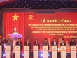 Lãnh đạo Trung ương và TP. Hà Nội ấn nút khởi công dự án.