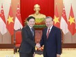 Tổng Bí thư Tô Lâm tiếp Thủ tướng Singapore Lawrence Wong thăm chính thức Việt Nam. Ảnh: TTXVN