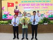 Lãnh đạo tỉnh Đồng Tháp chúc mừng tân Chủ tịch UBND tỉnh Trần Trí Quang (giữa). Ảnh: Cổng TTĐT Đồng Tháp