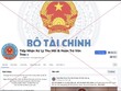 Trang facebook giả mạo Bộ Tài chính.