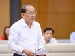 Phó chủ tịch Ủy ban Trung ương MTTQ Việt Nam Hoàng Công Thủy trình bày báo cáo.