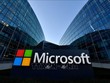 Biểu tượng Microsoft tại trụ sở ở Paris, Pháp. Ảnh minh họa: AFP/TTXVN