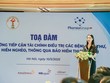 Bà Nguyễn Thùy Linh, Phó tổng giám đốc MB Ageas Life phát biểu tại Tọa đàm