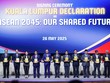 Lễ ký kết và thông qua các văn kiện chiến lược trên là một dấu mốc lịch sử, mở ra một chương phát triển mới của ASEAN trong hành trình liên kết khu vực trong hai thập kỷ tới. Ảnh: Nhật Bắc