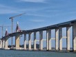 Dự án Cầu qua biển Thuận An đang có tiến độ thi công và giải ngân tốt tại Huế. Ảnh: Minh Hạnh