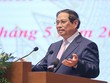 Thủ tướng phát biểu tại Tọa đàm với doanh nghiệp, hiệp hội doanh nghiệp để thực hiện hiệu quả Nghị quyết 68-NQ/TW của Bộ Chính trị về phát triển kinh tế tư nhân ngày 31/5. Ảnh: Nhật Bắc
