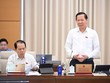 Chủ nhiệm Ủy ban Kinh tế và Tài chính Phan Văn Mãi phát biểu tại phiên thảo luận.