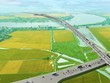Phối cảnh cầu vượt sông Đáy trên cao tốc Ninh Bình - Nam Định - Ảnh: Bộ GTVT (nay là Bộ Xây dựng). 