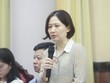 Bà Nguyễn Thu Thủy, Phó cục trưởng Cục Phát triển Doanh nghiệp nhà nước (Bộ Tài chính) trao đổi tại cuộc họp báo - (Ảnh: TT).