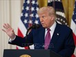 Tổng thống Mỹ Donald Trump phát biểu tại Nhà Trắng, Washington, D.C. Ảnh: THX/TTXVN