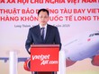 Phó Cục trưởng Cục Hàng không Việt Nam Đỗ Hồng Cẩm, chúc mừng Vietjet khởi công dự án Trung tâm Kỹ thuật Bảo dưỡng Tàu bay 