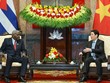 Chủ tịch Quốc hội Cuba hội kiến Chủ tịch nước Lương Cường 
