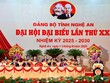 Khai mạc trọng thể Đại hội Đại biểu Đảng bộ tỉnh Nghệ An lần thứ XX, nhiệm kỳ 2025-2030.