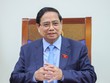 Thủ tướng Chính phủ Phạm Minh Chính điện đàm với Thủ tướng Thái Lan Anutin Charnvirakul - Ảnh: VGP/Nhật Bắc.